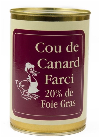 Cou farci de foie gras 20pcent- 400